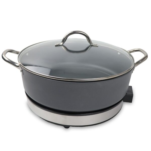 Panela Elétrica Multiuso Com Base Térmica - Image 6